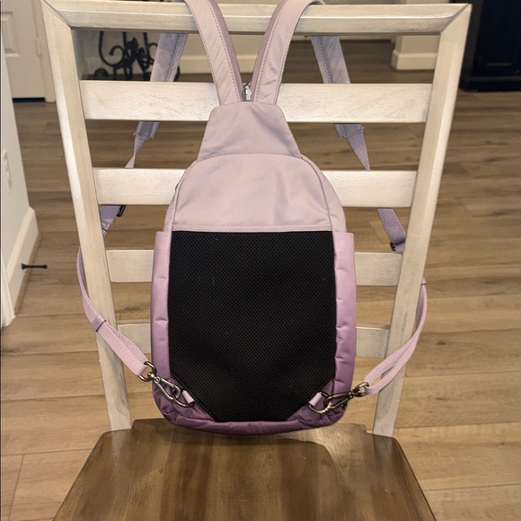 Tumi Two-Tone Purple and Gray Voyageur Kileen Convertible Sling - Picture 7 of 12